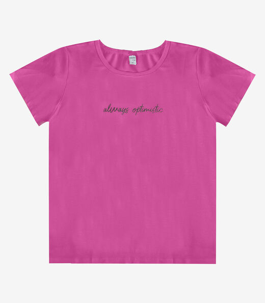 Blusa Feminina com Estampa Infinita Cor Rosa