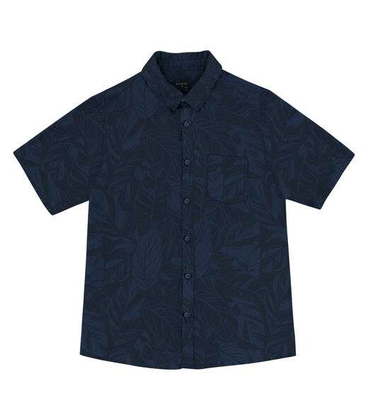 Camisa Masculina Manga Curta Diametro Azul