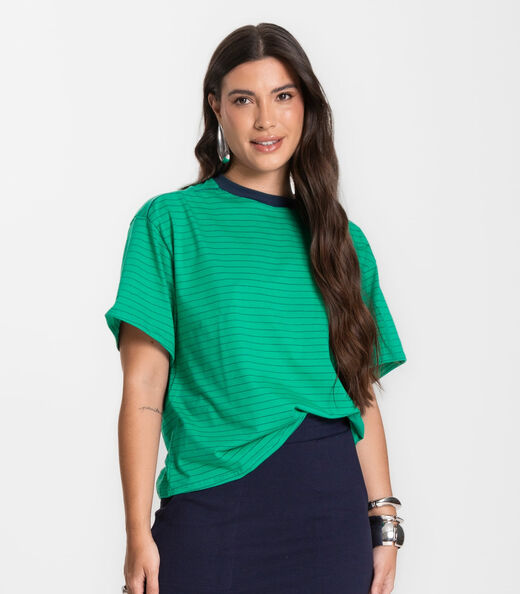 Image_T- Shirt Feminina Infinita Cor Verde