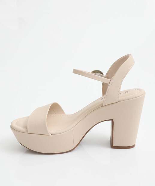 Sandália Feminina Meia Pata Bebecê Bege