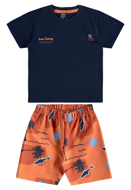 Image_Conjunto Camiseta Bermuda Tubarão Bee Loop