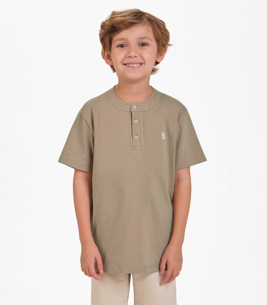 Image_Camiseta Meia Malha Menino Trick Nick Marrom