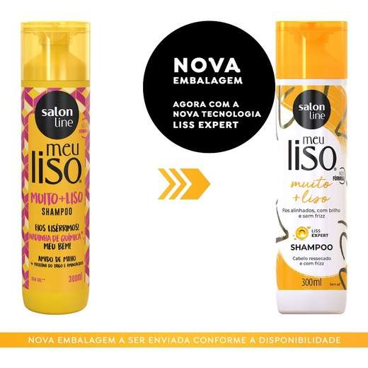 Shampoo Meu Liso Muito e Liso Salon Line 300ml