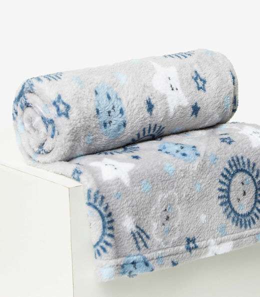 Manta Infantil Microfibra Bene Casa Cinza