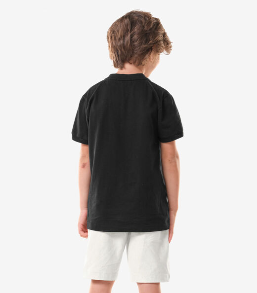 Camiseta Infantil Cotton Menino Trick Nick Preto