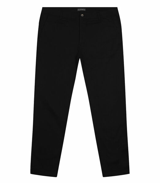Calça Masculina Plus Size Sarja Twill Diametro Preto