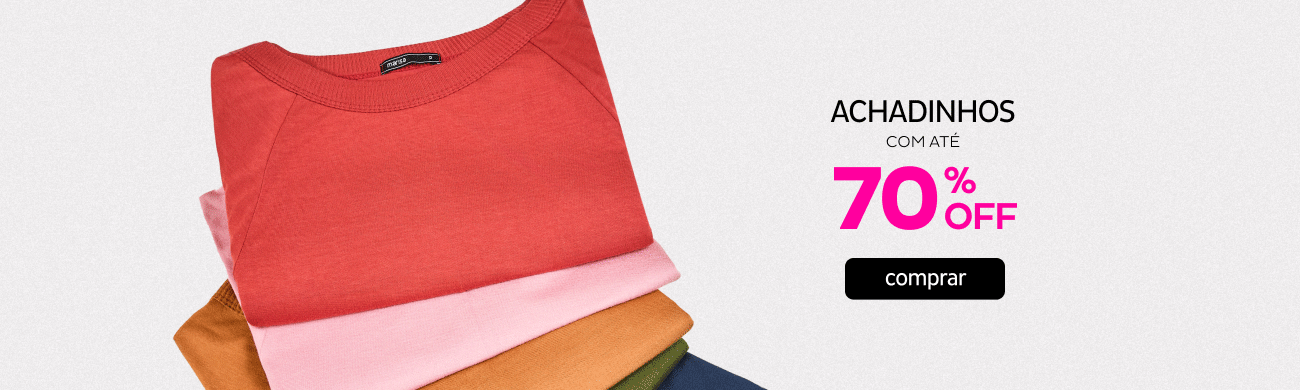 Achadinhos com até 70% OFF