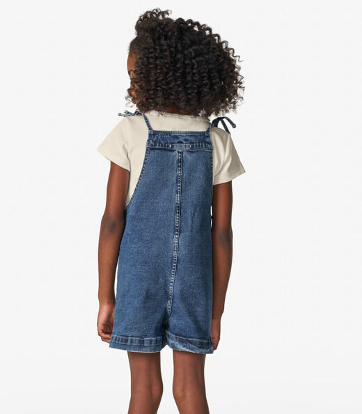 Conjunto Blusa com Jardineira Infantil Trick Nick Azul