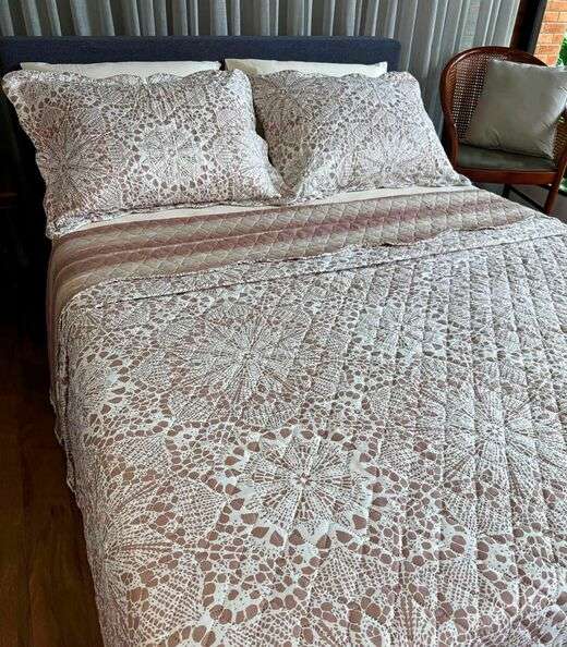 Image_Cobreleito Casal Estampado Dupla Face Lepper Marrom