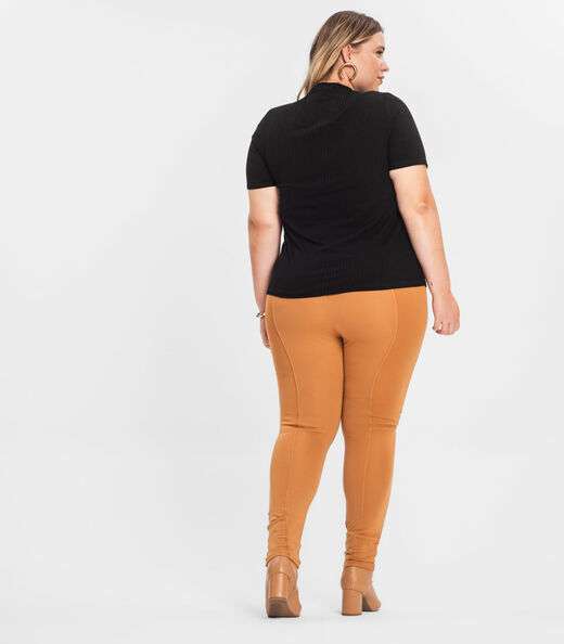Legging Feminina Plus Size Secret Glam Marrom