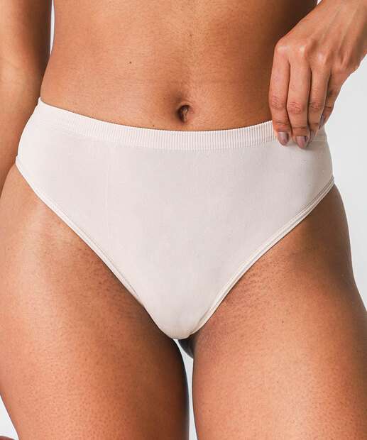 Kit 2 Calcinhas Sem Costura Cintura Alta Preto