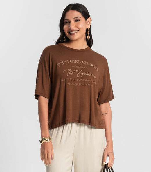 Image_Blusa T- Shirt Feminina Rovitex Marrom