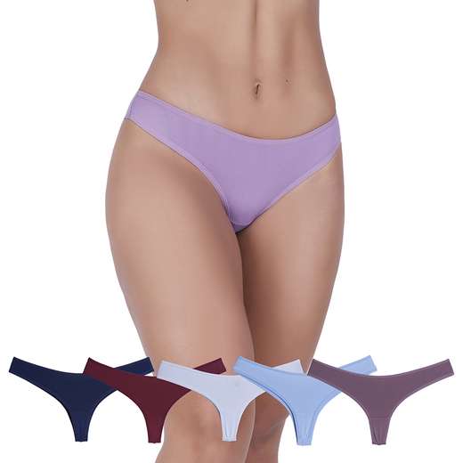 Image_Kit 5 Calcinhas Essencial Microfibra Fio Duplo Concept Lingerie Multicolorido