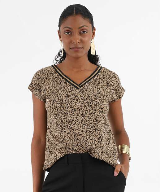 Image_Blusa Feminina Recorte Animal Print Marisa Marrom