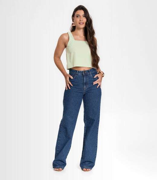 Regata Feminina em Tecido Infinita Cor Verde