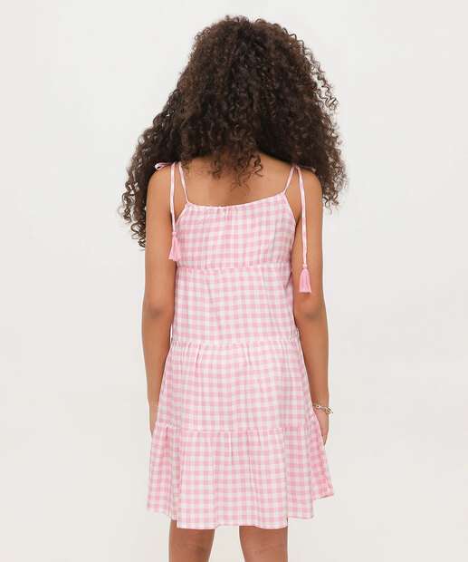 Vestido Infantil Listrado Tam 10 a 16