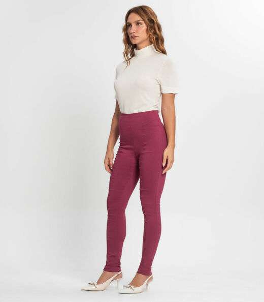 Legging Feminina Em Bengaline Endless Rosa