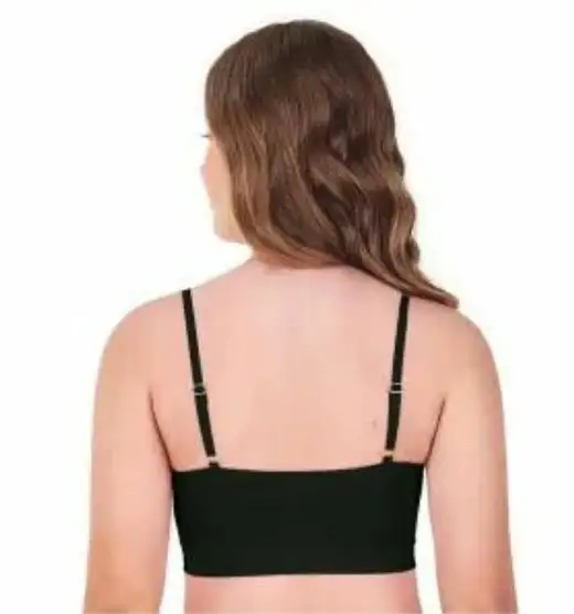 Top Teen com bojo Removível Sem Costura Zee Rucci Preto