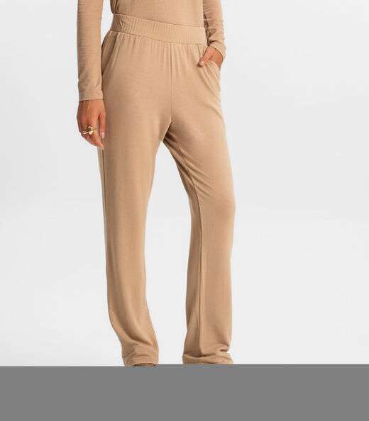 Calça Feminina Em Molecotton Rovitex Marrom