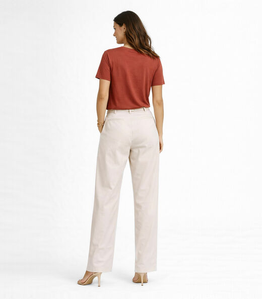 Blusa Feminina Manga Curta Infinita Cor Vermelho