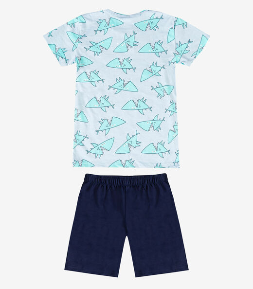 Conjunto Infantil Camiseta e Bermuda Select Cinza