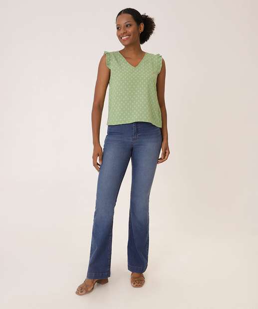 Blusa Feminina Estampada Sem Manga Marisa