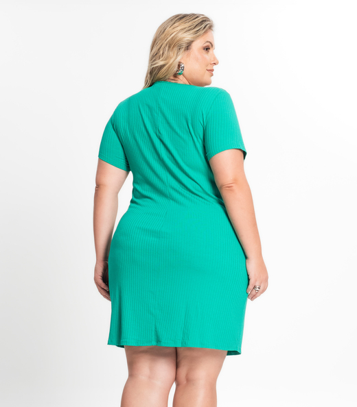 Vestido Feminino Plus Size Secret Glam Verde