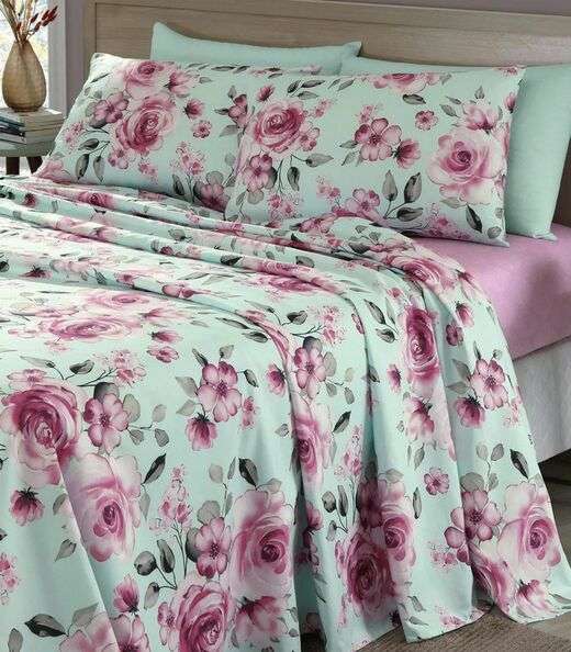 Jogo De Cama King 4 Peças Lar E Lazer Verde