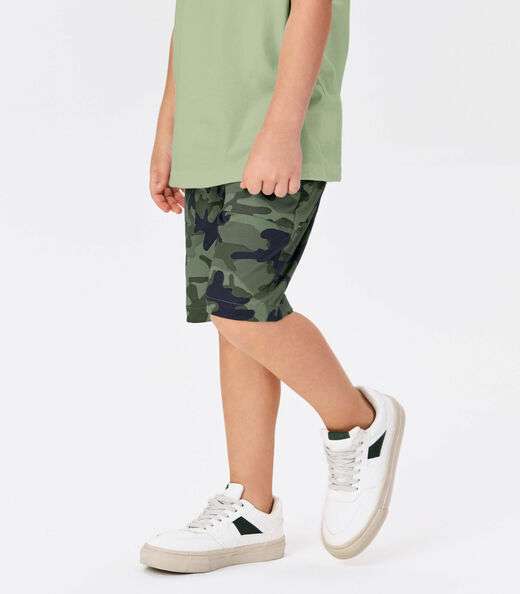 Conjunto Infantil Camiseta Com Bermuda Trick Nick Verde