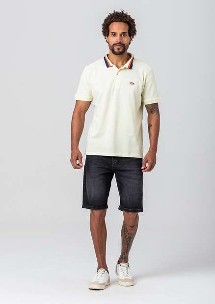 Camiseta Polo Rock e Soda Masculina