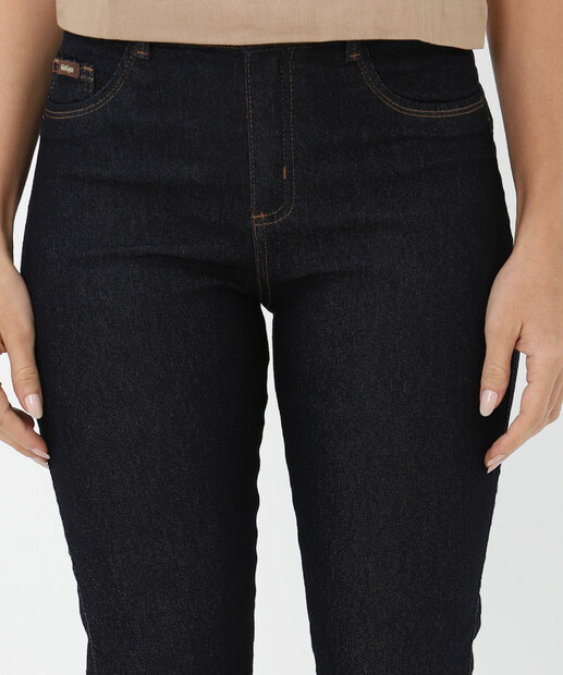 Calça Jeans Flare Feminina Bolsos Biotipo Azul