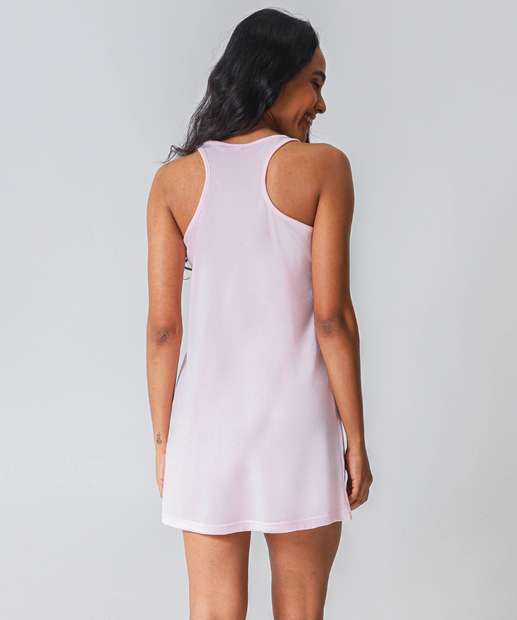 Camisola Estampada Sem Manga Estampada Marisa Rosa