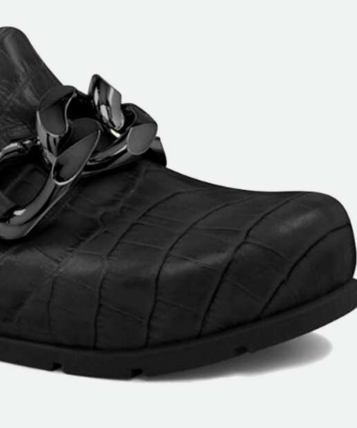 Mule Feminino Bico Redondo Textura Croco Usaflex 