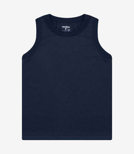 Regata Básica Infantil Masculina Rovi Kids Azul