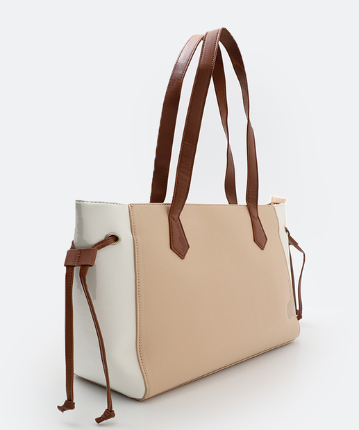 Image_Bolsa De Ombro Tote Feminina Marisa Bege