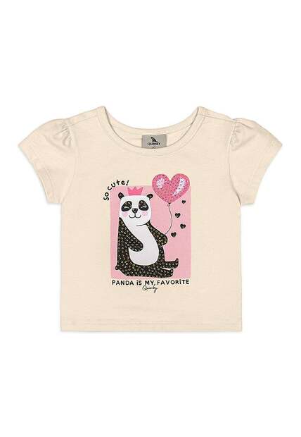 Conjunto Bebê com Estampa de Panda Quimby