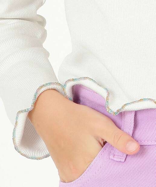 Camiseta Infantil Canelada Unicórnio Marisa Tam 4 a 10