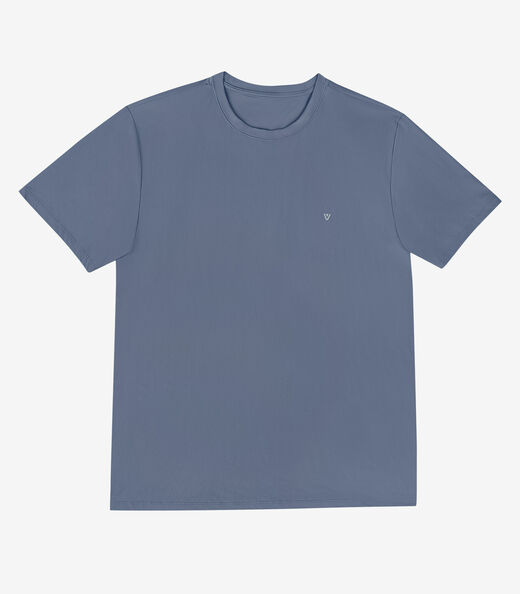 Camiseta Masculina Em Malha Pique Veev Azul