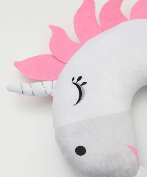 Almofada Pescoço Plush Unicórnio Marisa Branco