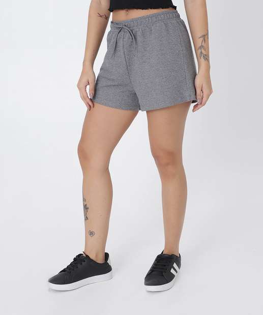 Short Feminino Moletinho Cordão Marisa