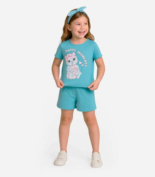 Conjunto Infantil Menina Select Azul