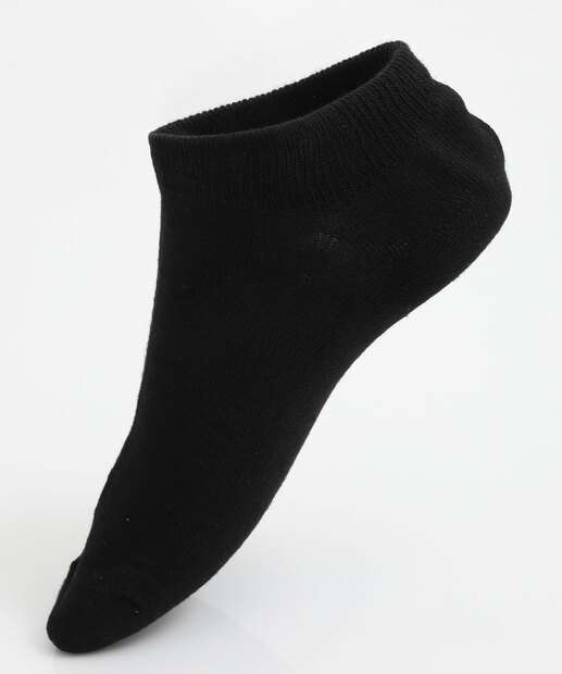 Kit 2 Pares Meias Masculina Invisíveis Marisa Branco