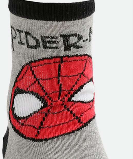 Kit 3 Pares Meias Infantil Homem Aranha Marvel 