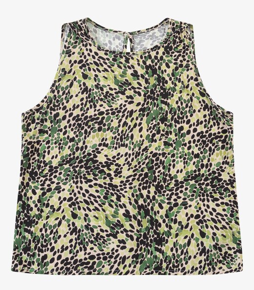 Regata Feminina Viscose Kyhara Estampada Rovitex Verde