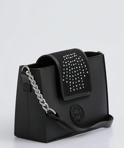 Bolsa Transversal Crossbody Feminina Strass Moleca