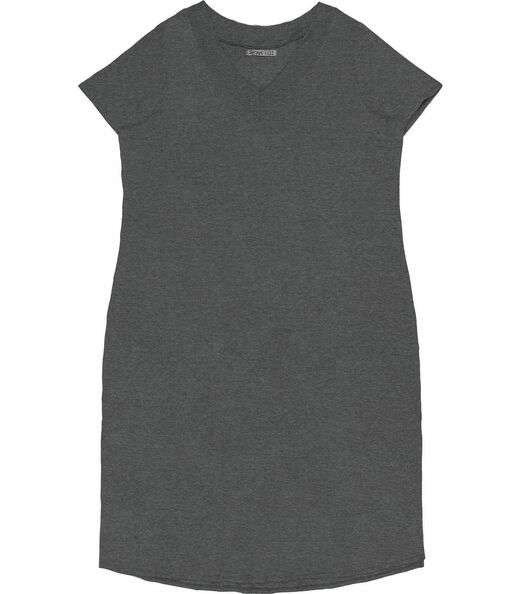 Vestido Midi Feminino Plus Size Ribana Secret Glam Cinza