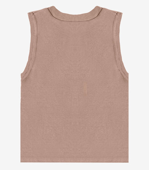 Regata Básica Infantil Lisa Soletex Marrom