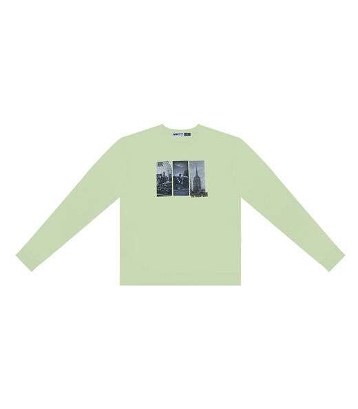 Blusão Juvenil Menino Em Moletom Minty Verde