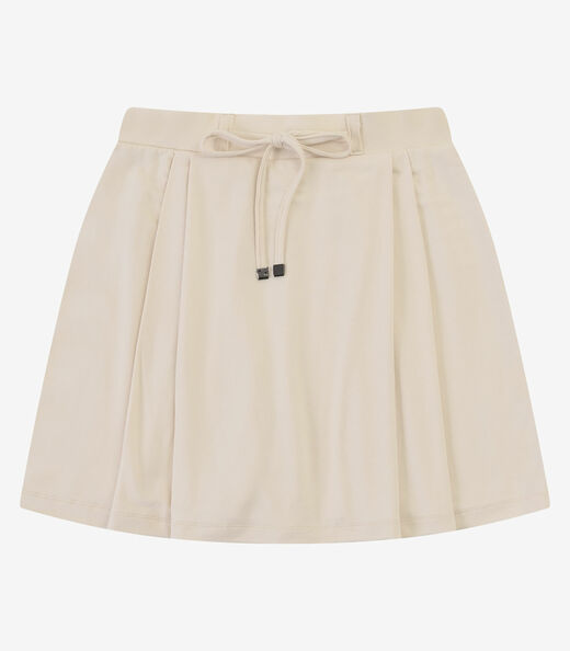 Shorts Saia Feminino Molecotton De Viscose Minty Bege