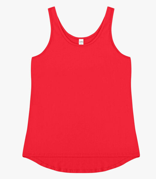 Regata Feminina Básica em Viscotorcion Rovitex Vermelho